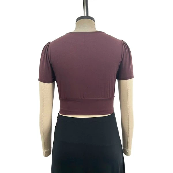 Knit Puff Sleeve T-shirt price